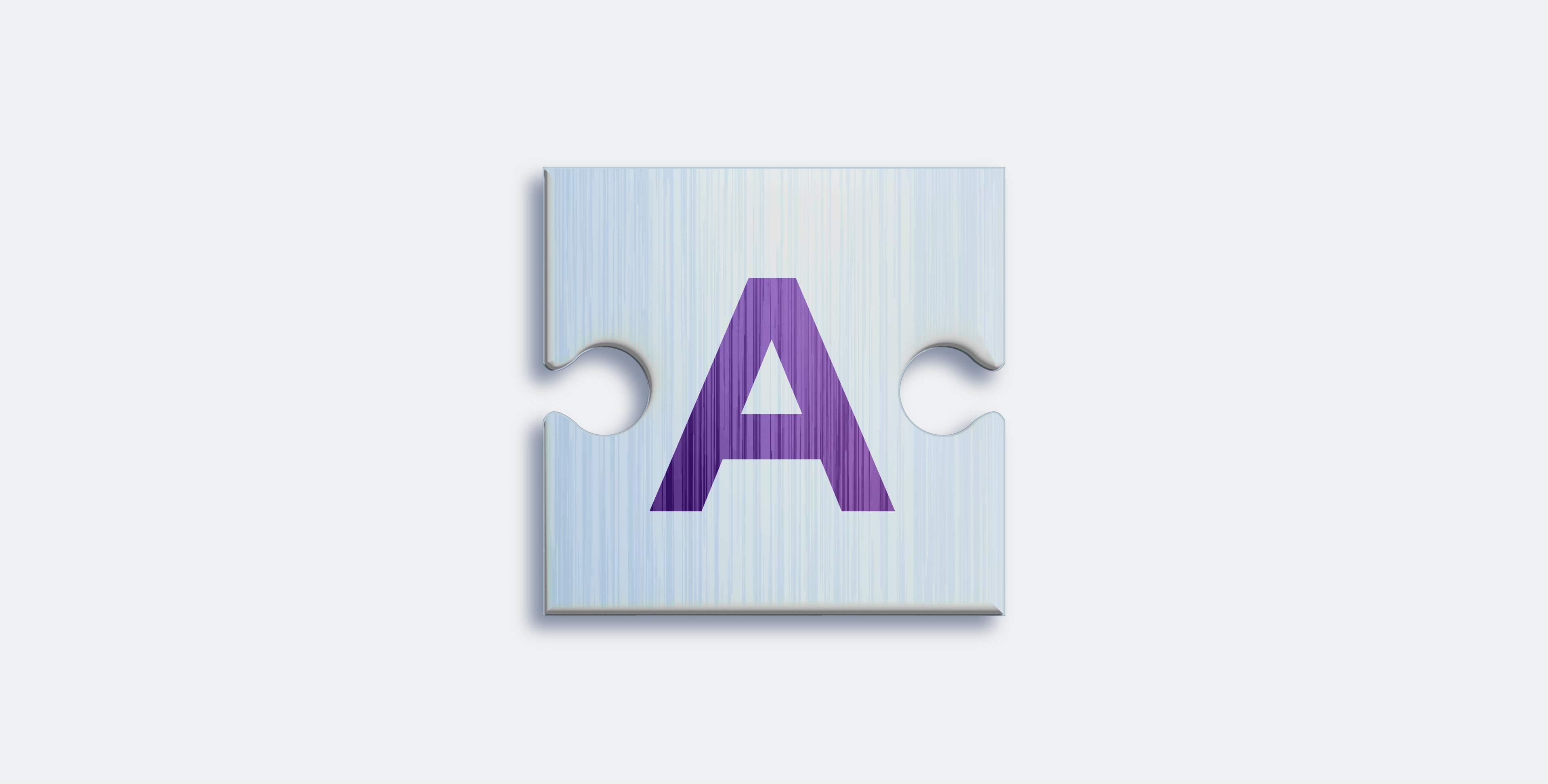 Letter A Puzzle Piece